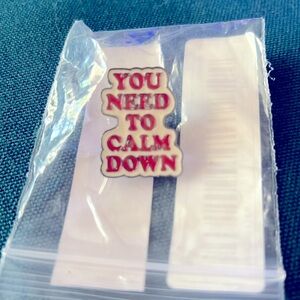 TS pin! Pin on a hat, a jean jacket!!!!